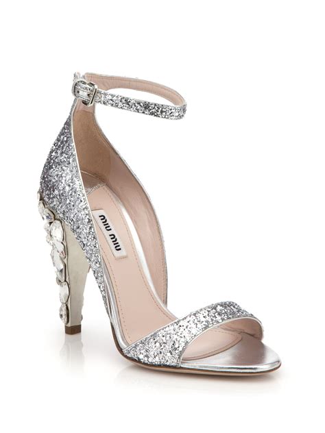 miu miu crystal heel flats|Miu Miu Crystal.